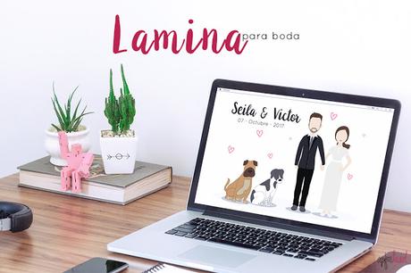 Diseño gráfico: Lámina para boda