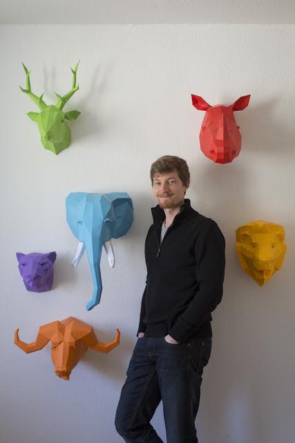 Paperwolf : Las esculturas 3D DIY de Wolfram Kampffmeyer