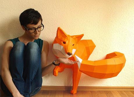 Paperwolf : Las esculturas 3D DIY de Wolfram Kampffmeyer