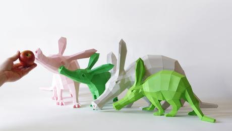 Paperwolf : Las esculturas 3D DIY de Wolfram Kampffmeyer