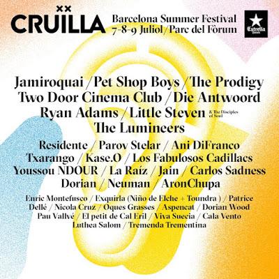 Cruïlla Barcelona 2017: Jamiroquai, Pet Shop Boys, The Prodigy, Ryan Adams, Die Antwoord, Residente, Little Steven... Cruïlla Barcelona 2017: Jamiroquai, Pet Shop Boys, The Prodigy, Ryan Adams, Die Antwoord, Residente, Little Steven...