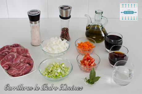 ingredientes de la Receta de Carrilleras al Pedro Ximénez