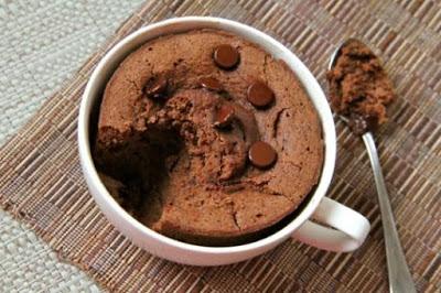 Mug Cake de Cacao y Plátano Sin Gluten