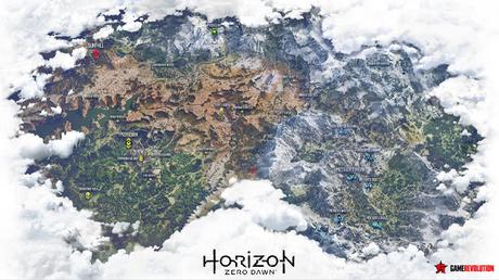 Revelado el mapa de Horizon: Zero Dawn