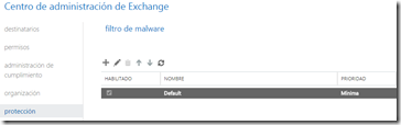 Cómo configurar el antimalware de Exchange?