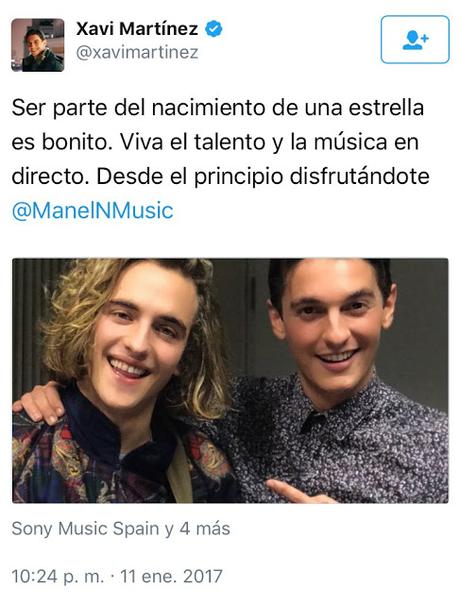 ENTRE CRITICAS Y MOLESTIAS MANEL NAVARRO REPRESENTARÁ A ESPAÑA EN EUROVISIÓN 2017