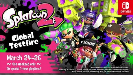 Se anuncia extraña prueba de una hora de duración de Splatoon 2 del 24 al 26 de marzo Se anuncia extraña prueba de una hora de duración de Splatoon 2 del 24 al 26 de marzo