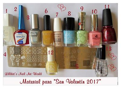 Manicura de San Valentín 2017