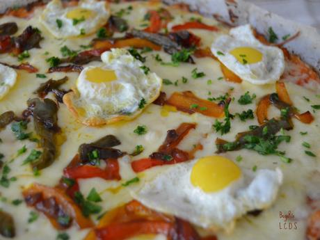 Pizza con masa de coliflor Pizza con masa de coliflor