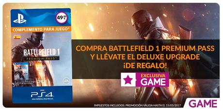 Sorprende en San Valentín con el premium pass de Battlefield 1 gracias a GAME Sorprende en San Valentín con el premium pass de Battlefield 1 gracias a GAME