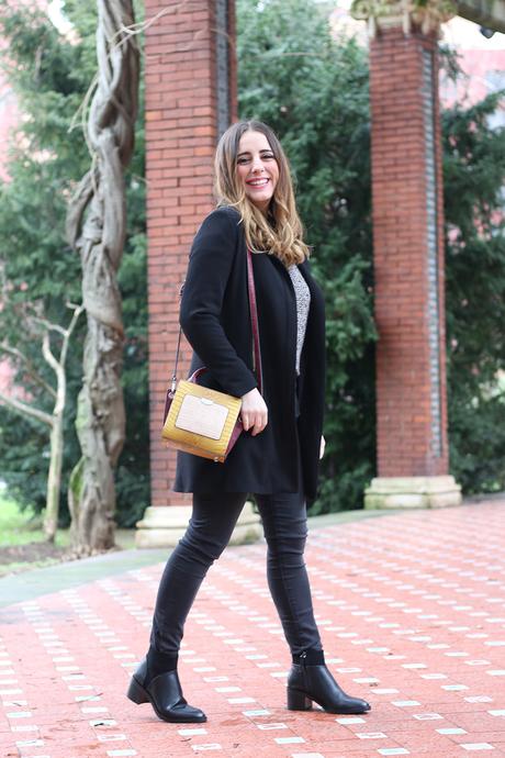 Outfit total black para invierno