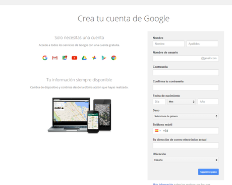 Cómo crear y gestionar mas de una cuenta de g-mail Cómo crear y gestionar mas de una cuenta de g-mail