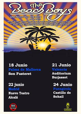 The Beach Boys, en junio en Palma de Mallorca, Valencia, Madrid y Fuengirola The Beach Boys, en junio en Palma de Mallorca, Valencia, Madrid y Fuengirola