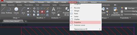 Redondear una esquina o borde en Autocad