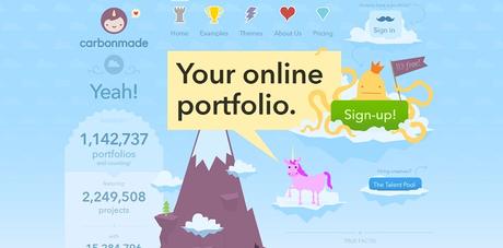 Las mejores plataformas para subir tus trabajos y mostrar tu portafolio 2017 Carbonmade portafolio