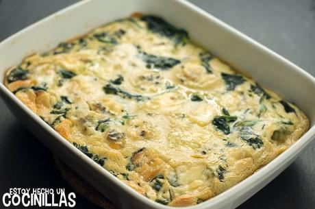 Receta de clafoutis de espinacas con queso gorgonzola Receta de clafoutis de espinacas con queso gorgonzola