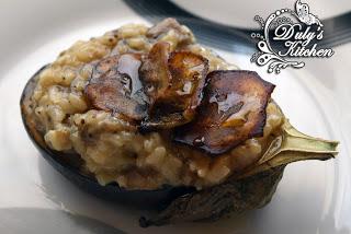Risotto de Berenjena con miel Risotto de Berenjena con miel