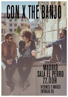 Concierto de Con X The Banjo en El perro de la parte de atrás del coche Concierto de Con X The Banjo en El perro de la parte de atrás del coche