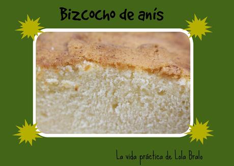 Bizcocho con el ingrediente especial de anís