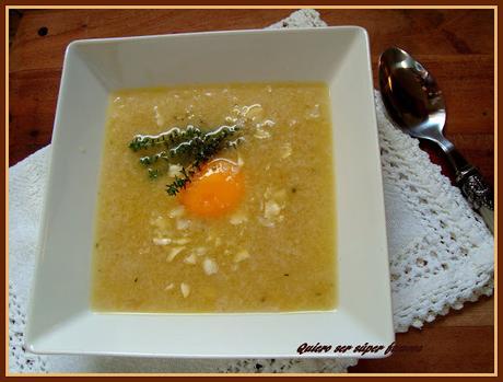 Sopa de farigola (Sopa de tomillo)