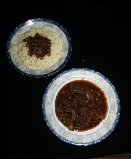 CUSCUS CON CARNE A LA JARDINERA CUSCUS CON CARNE A LA JARDINERA