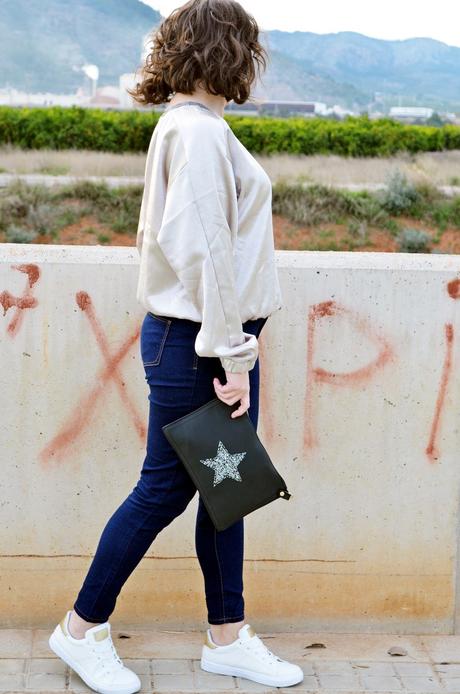 Sudadera metalizada dorada Sudadera metalizada dorada