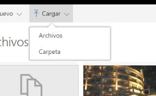 Como subir archivos o carpetas a OneDri