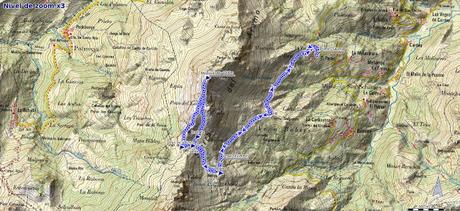 Mapa ruta Mostayal desde La Vara