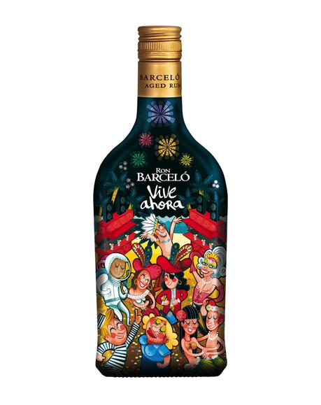 Ron Barceló viste su botella de Carnaval con un colorido diseño de Víctor Jaubert