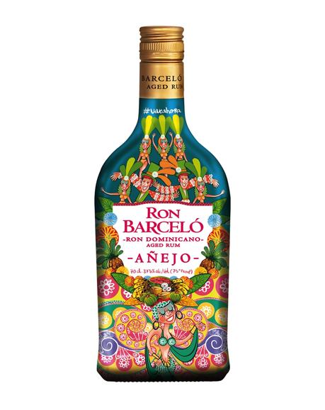 Ron Barceló viste su botella de Carnaval con un colorido diseño de Víctor Jaubert