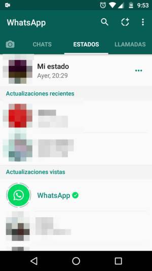 Nueva actualización de WhatsApp