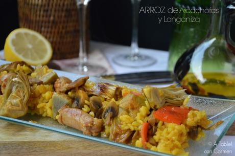 Arroz con Alcachofas y Longaniza