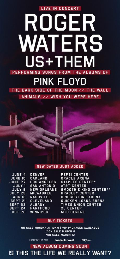 ROGER WATERS ANUNCIA MÁS FECHAS PARA SU GIRA AMERICANA