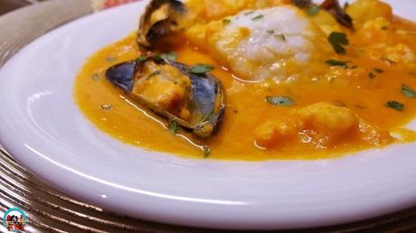 Bacalao con mejillones