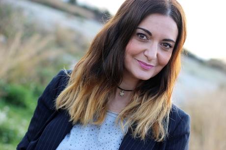 Look con blazer de rayas diplomáticas Look con blazer de rayas diplomáticas