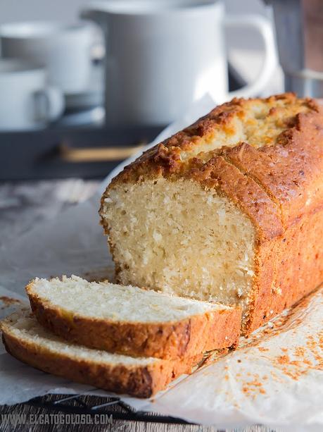 El gato goloso: cake de coco y limón rápido y fácil de preparar