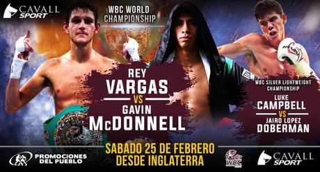 Gavin McDonnell vs Rey Vargas en Vivo – Sábado 25 de Febrero del 2017