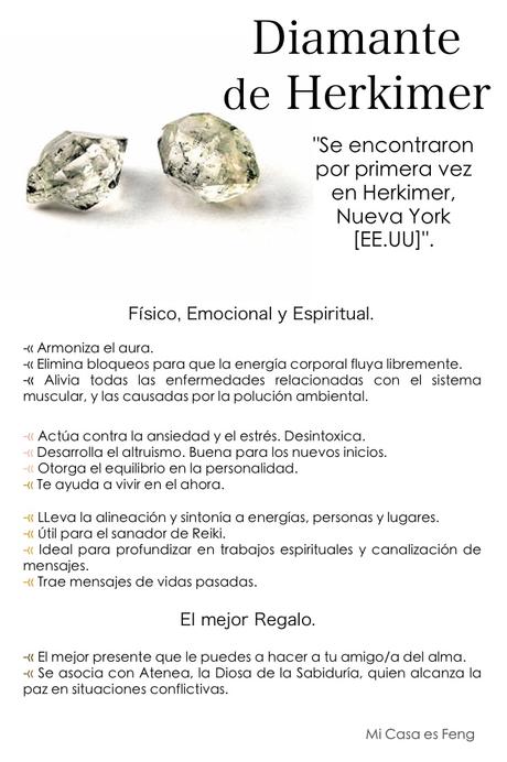 Gemas: Diamante de Herkimer.