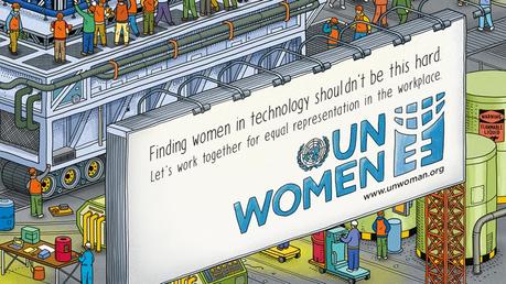 Una campaña al estilo “Buscando a Wally” para denunciar el papel de la mujer en el mundo laboral