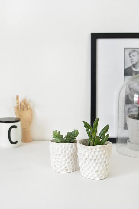 DIY: MIni Maceteros con pasta blanca de modelar DIY: MIni Maceteros con pasta blanca de modelar