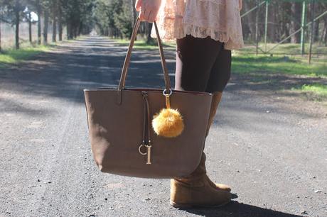 Casual brown&Pink Look