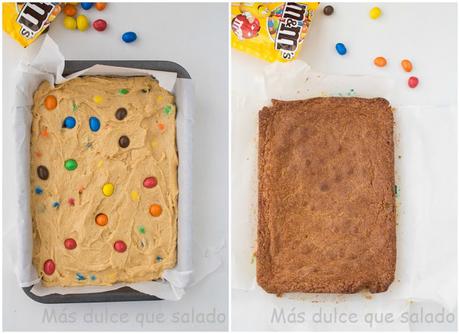 Blondie con M&M´s Blondie con M&M´s