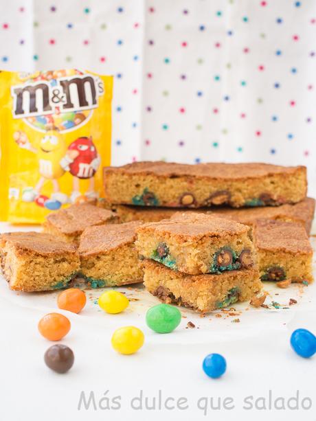 Blondie con M&M´s Blondie con M&M´s