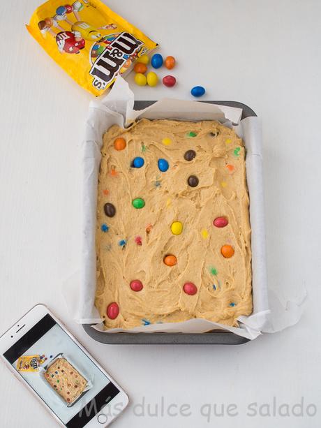 Blondie con M&M´s Blondie con M&M´s