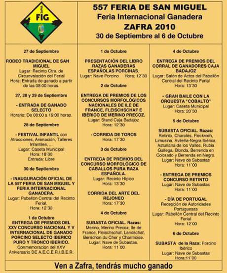 Programa Feria de Zafra Programa Feria de Zafra