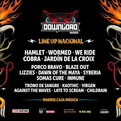 Download Festival Madrid 2017: Hamlet, Wormed, We Ride, Cobra, Jardín de la Croix, Porco Bravo, Blaze Out, Lizzies...