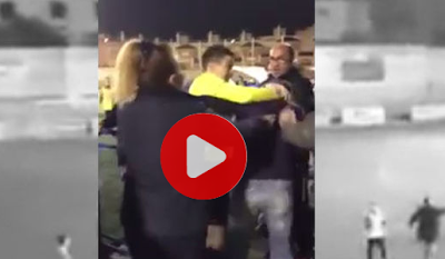 Pelea entre árbitro de partido juvenil y aficionados en Dos Hermanas (Sevilla)