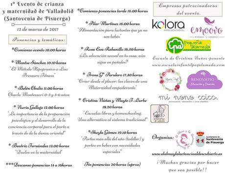 Estaré en el 1º Evento de crianza y maternidad de Valladolid
