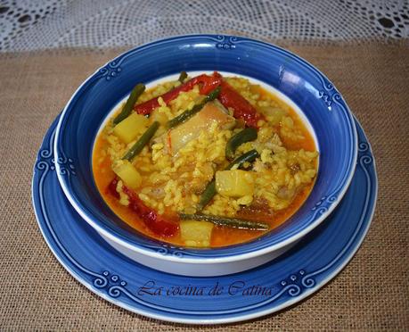 Arroz gitano caldoso