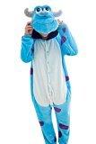 NATILLAS DE VAINILLA Molly Kigurumi Pijamas Traje Disfraz Animal Adulto Animal Pyjamas Cosplay Homewear M Azul Blanco
